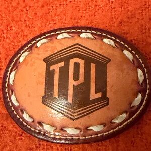 Cool leather belt buckle